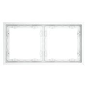 Рамка пластиковая VOLTUM S70 на 2 поста, (белый матовый)