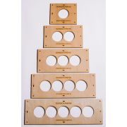 Комплект шаблонов из фанеры для подрозетников диаметром 68мм