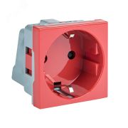 EKF Розетка красная в кабель-канал 45х45 E2MR16-028-70