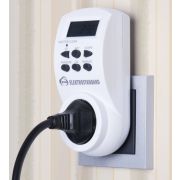 Таймер-розетка ТМН-Е-4 16А*1 IP20 электронно- механич. белый Электростандарт