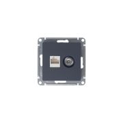 Systeme Electric AtlasDesign Грифель Розетка двойная комп+ТВ, RJ45+TV, кат.5E, механизм