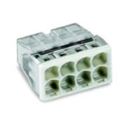 Wago 2273-208  клемма на 8 проводников 8*0,5-2,5мм2 прозрач без пасты (50шт/уп)