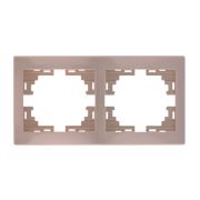 LEZARD С/П Рамка 2-ая горизонтальная б/вст крем 701-0300-147