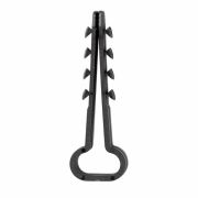 Дюбель-хомут 6-12мм, прямоугольный, черный (100 шт/уп) REXANT