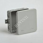Тусо коробка распаячная для о/п 100*100*35мм серая IP54 67095