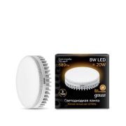 Лампа Gauss LED GX53 8W 680lm 3000K 108008108