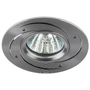 ЭРА KL43 SL/1 Светильник алюминевый MR16/GU5.3,12V/220V, 50W серебро Б0049562