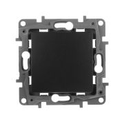 Legrand Etika Антрацит Выключатель 1-клавишный 10А автомат. зажим 672601