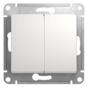 SE Glossa Белый Переключатель 2-клавишный, сх.6 GSL000165