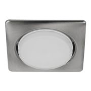 ЭРА KL71 SN/1 Светильник под лампу Gx53 квадр.,220V, 13W,сатин никель Б0048959