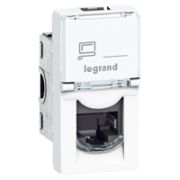 Legrand Mosaic Розетка комп. RJ-45 кат. 5е UTP (1 модуль) 8 контактов 076551(078650)
