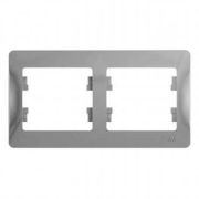 SE Glossa Алюминий Рамка 2-я, горизонтальная GSL000302