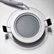 1003 Точечный светильник круг со стеклом 6Вт 4000К 480Лм Ф100*40мм Siesta light DL.0024