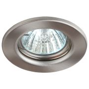 ЭРА ST1 SN Светильник штампованный MR16,12V/220V, 50W сатин никель C0043800