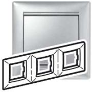 Legrand Valena Алюминий Рамка 3-ая гориз 770153*