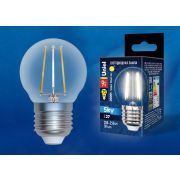 Лампа Uniel SKY Filament LED-G45-9W-3000K-E27-CL шар теплый свет