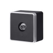 ТВ-розетка оконечная  Gallant (черный/хром) W5083035