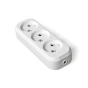 Колодка «UNIVersal» 3 гн. б/з AБС-пластик (еврослот) E203