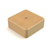 GE41221-12 Расп. кор. для о/п 100х100х44мм IP40 дуб (25шт)