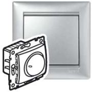 Legrand Valena Алюминий Светорегулятор поворотный 40-400W  770261