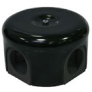Распределительная коробка d 78mm черный Lindas 33015