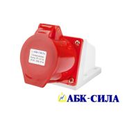 Розетка стационарная НТ TYP-124  32А/380В/3р+Е IP44