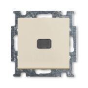 ABB Basic 55 Выключатель 1-клавишный с подсветкой бежевый 2CKA001012A2156(1012-0-2156)