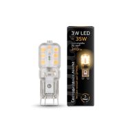 Лампа Gauss LED G9 3W 240lm 2700K пластик 107409103