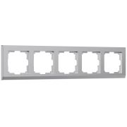 W0051806/ Рамка на 5 постов Stark (серебряный) снят