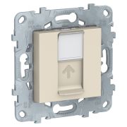 Schneider Electric Unica New Беж Розетка компьютерная, RJ45, одиночная кат. 5е UTP
