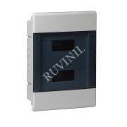 Щиток Тусо с/п на 24 мод. белый с прозрачной дверцей 299х415х103мм з/шина 68124