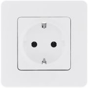Legrand/Daccord INSPIRIA Белый Розетка 2К+З - немецкий стандарт - 16 А - 250 В
