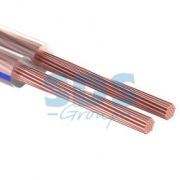 Кабель акустический REXANT 2х4,00 мм², прозрачный BLUELINE, бухта 100 м 01-6209-3