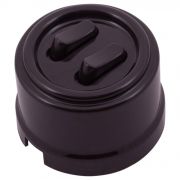 BIRONI Лизетта Пластик Коричневый Выключатель 2-кл (клавишный)