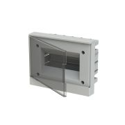 ABB Basic E Бокс в нишу 8М прозрачная серая дверь (c клеммами) 230*180*102мм 1SZR004002A1203