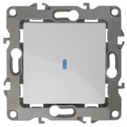 12-1102-01 ЭРА 12 Выключатель с подсветкой 10А белый