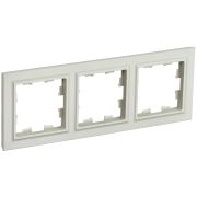 IEK BRITE BASE Бежевый Рамка 3-м РУ-3-БрКр.