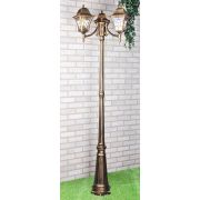 Светильник трехрожковый на столбе Altair F/3 черное золото (снят)