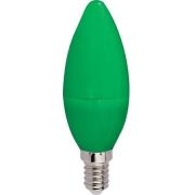Ecola светодиодная лампа свеча зеленая  матовая Е14 6W C4TG60ELY