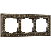Рамка ANTIK на 3 поста Бронза a050943