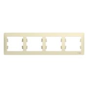 SE Glossa Беж Рамка 4-я, горизонтальная GSL000204
