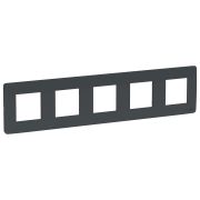 Schneider Electric Unica Studio Антрацит Рамка 5-ная