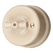 BIRONI Лизетта Керамика Песочное золото Выключатель одноклавишный