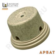 Распределительная коробка керамика на подложке 90*43мм ракушка Арбат