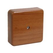 IEK Распячная коробка для о/п 75*75*20мм с клеммами дуб КМ41212-05