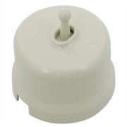 BIRONI Лизетта Пластик Слоновая кость Выключатель 1-кл (тумблерный) B1-230-211