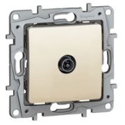 Legrand Etika Слоновая кость Розетка TV проходная, 15дБ 672363