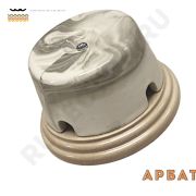 Распределительная коробка керамика на подложке 77*40мм мрамор Арбат