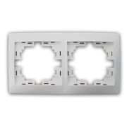 LEZARD С/П Рамка 2-ая горизонтальная б/вст белая 701-0200-147