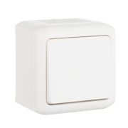 Legrand Quteo Белый Переключатель 1-клавишный IP44 10А